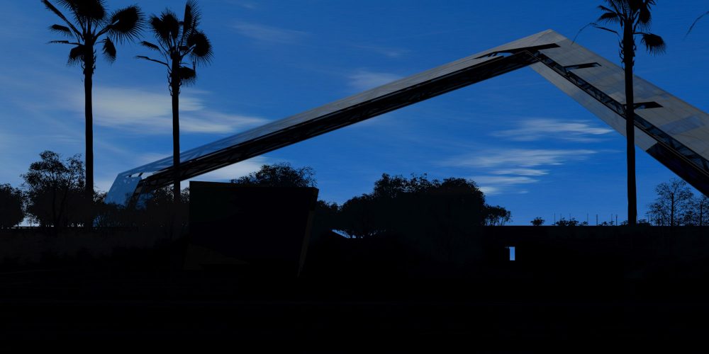 architectural design of Square iconic bridge by Michel Tortel design agency